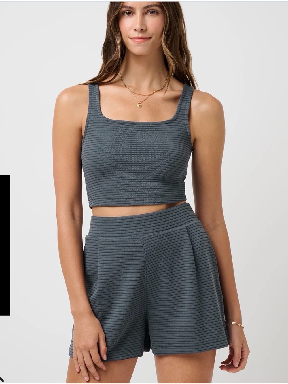 TravisMathew Coastal Rib Yacht Me Tank Ombré Blue M